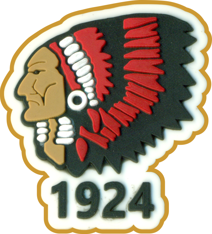 Crisp details on tiny sizing to reproduce as a 3D Embossed Hi Def Multi Colored Silicone PVC patch even at only 1 inch size Marvelous at this size Big Foot Country Club Wisconsin Golf